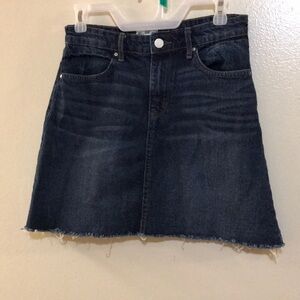 William Rast Raw Hemmed Jean Mini Skirt